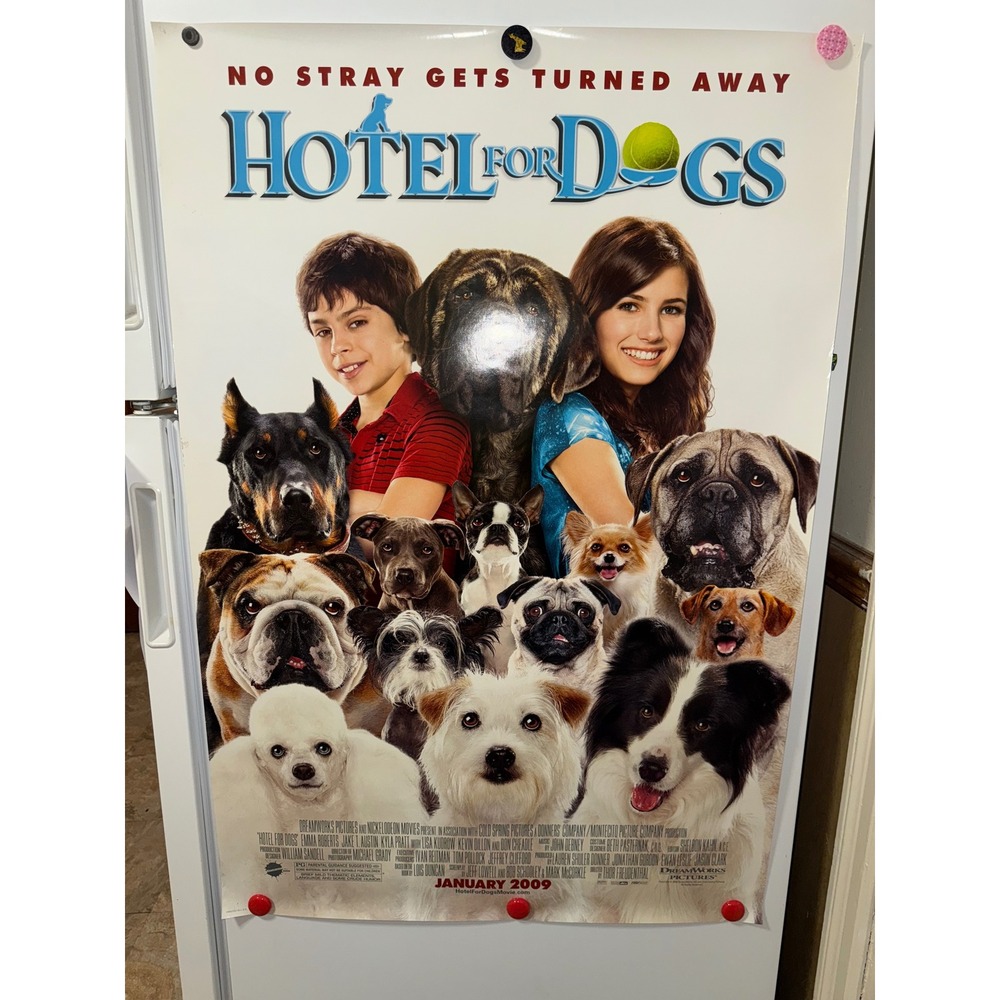Hotel for Dogs 2009 Original Double Sided Movie Poster Emma Roberts 27x40